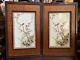 Chinese Antique Pair Famille Rose Porcelain Plaque Tile China Asian
