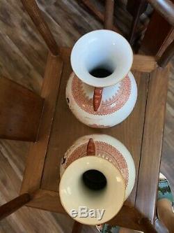 Chinese Antique Porcelain Pair Vase China Asian