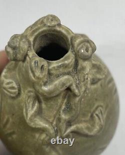 Chinese Antique Song Yaozhou Kiln Panlong Dragon Porcelain Vase