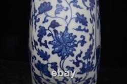 Chinese Blue&White Porcelain HandPainted Exquisite Vase 15211