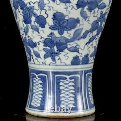 Chinese Blue&White Porcelain HandPainted Exquisite Vase 21149