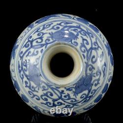 Chinese Blue&White Porcelain HandPainted Exquisite Vase 21149