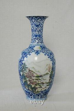 Chinese Blue and White Porcelain Vase With Mark M3175