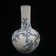 Chinese Blue&white Porcelain Hand-paintde Exquisite Flowers&birds Vase 14823