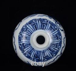 Chinese Blue&white Porcelain HandPainted Exquisite Dragon Pattern Vase 21808