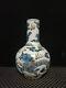 Chinese Blue&white Porcelain Handpainted Exquisite Dragon&phoenix Vase 24972