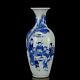 Chinese Blue&white Porcelain Handpainted Exquisite Figure Vases 16161