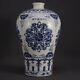 Chinese Blue&white Porcelain Handpainted Exquisite Flowers&plants Vase 21334