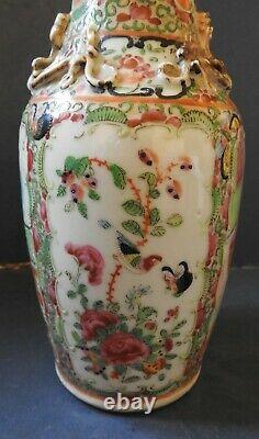 Chinese Canton / Rose Medallion Porcelain Vase 19th Century
