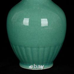 Chinese Chai kiln Porcelain Handmade Exquisite Binaural Vase 14729