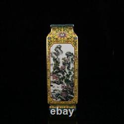 Chinese Enamel Color Porcelain Hand Painted Exquisite Landscape Vase 23274