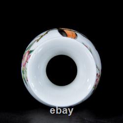 Chinese Enamel Colour Porcelain HandPainted Exquisite Flower&Bird Vase 25142