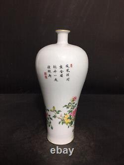 Chinese Enamel Porcelain HandPainted Exquisite Phoenix Pattern Vase 19613