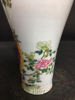 Chinese Enamel Porcelain HandPainted Exquisite Phoenix Pattern Vase 19613