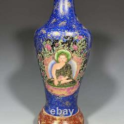 Chinese Enamel Porcelain Handpainted Exquisite Figures Pattern Vases 10842