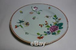 Chinese Export 18thC Porcelain Famille Rose Plate with Flowers 9