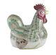 Chinese Export Porcelain Chicken Hen Form Egg Bowl Basket With Cover C1900