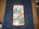 Chinese Hand Painted Porcelain Tile Framed Chinese Antique