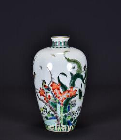 Chinese Multicolored Porcelain HandPainted Exquisite Flowers&Plants Vase 21472