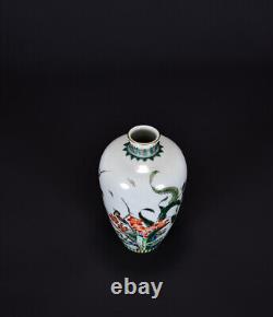 Chinese Multicolored Porcelain HandPainted Exquisite Flowers&Plants Vase 21472