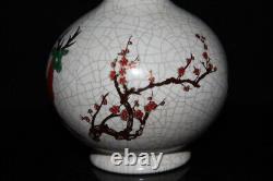 Chinese Official Kiln Porcelain Handmade Exquisite Deer Pattern Vase 19798