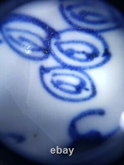 Chinese Old Blue and White Porcelain Ginger Jar (Dragon&Phoenix)
