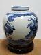Chinese Old Blue And White Porcelain Ginger Jar With Lid