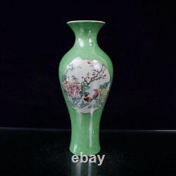 Chinese Pastel Porcelain HandPainted Exquisite Flowers&Birds Vase 20915