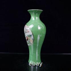 Chinese Pastel Porcelain HandPainted Exquisite Flowers&Birds Vase 20915