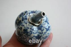 Chinese Porcelain Blue & White Pumpkin Shaped Water Dropper Marks