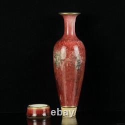 Chinese Porcelain Gilded Handmade Exquisite Vases 15113