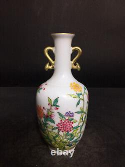 Chinese Porcelain HandPainted Exquisite Flowers&Plants Vase 19615