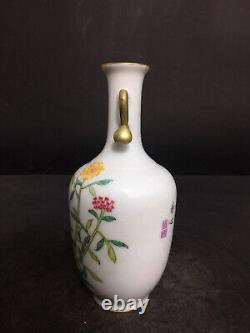 Chinese Porcelain HandPainted Exquisite Flowers&Plants Vase 19615