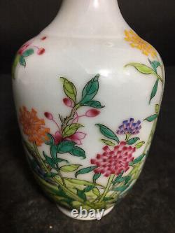 Chinese Porcelain HandPainted Exquisite Flowers&Plants Vase 19615