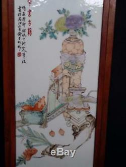 Chinese Porcelain Plaque 21.5x48cm