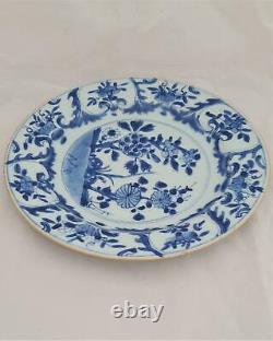 Chinese Porcelain Plate Blue Hollow Rock Prunus Kangxi Qing 18th C