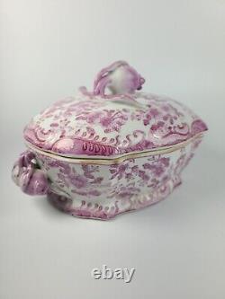 Chinese Porcelain Purple & White Antique Rare