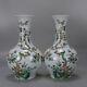 Chinese Porcelain Qing Dynasty Kangxi Multicolored Flowers And Birds Vase 10.55
