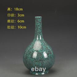 Chinese Porcelain Qing Dynasty Qianlong Furnace Jun Glaze Vases 7.08 Inch