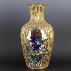 Chinese Porcelain Qing Kangxi Gilding Flowers and Birds Guanyin Vase 15.15 Inch