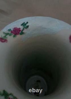 Chinese Porcelain Sleeve Vase Famille Rose Mandarin Canton Antique Qing 19th C