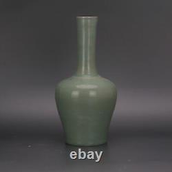 Chinese Porcelain Song Dynasty Ru Kiln Celadon Glaze Mallet Vase 9.44 Inch