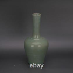 Chinese Porcelain Song Dynasty Ru Kiln Celadon Glaze Mallet Vase 9.44 Inch