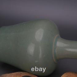 Chinese Porcelain Song Dynasty Ru Kiln Celadon Glaze Mallet Vase 9.44 Inch