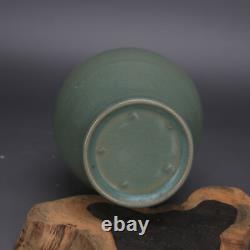 Chinese Porcelain Song Dynasty Ru Kiln Celadon Glaze Mallet Vase 9.44 Inch