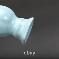 Chinese Porcelain Song Dynasty Ru Kiln Sky Blue Glaze Vase 7.08 Inch