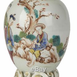 Chinese Qianlong Porcelain Tea Caddy & Cover 18th C