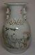Chinese Republic Period Calligraphy Porcelain Vase 14'' Tall Marked
