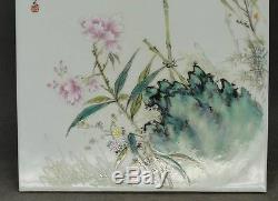 Chinese Republic Period Famille Rose Porcelain Plaque Mark