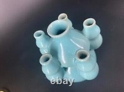 Chinese Ruyao Kaipian Porcelain Gourd Vase